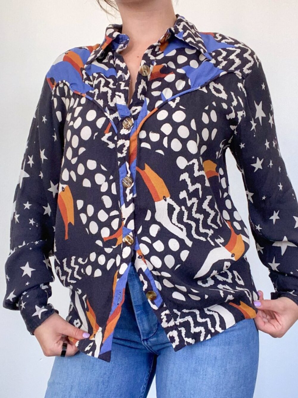 FARM Rio Tucanissimo Button Down Shirt - Picture 2 of 5